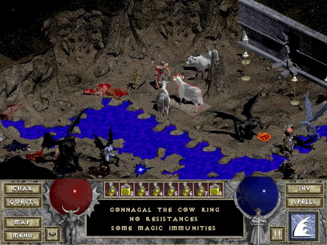 diablo 2 cant make cow level